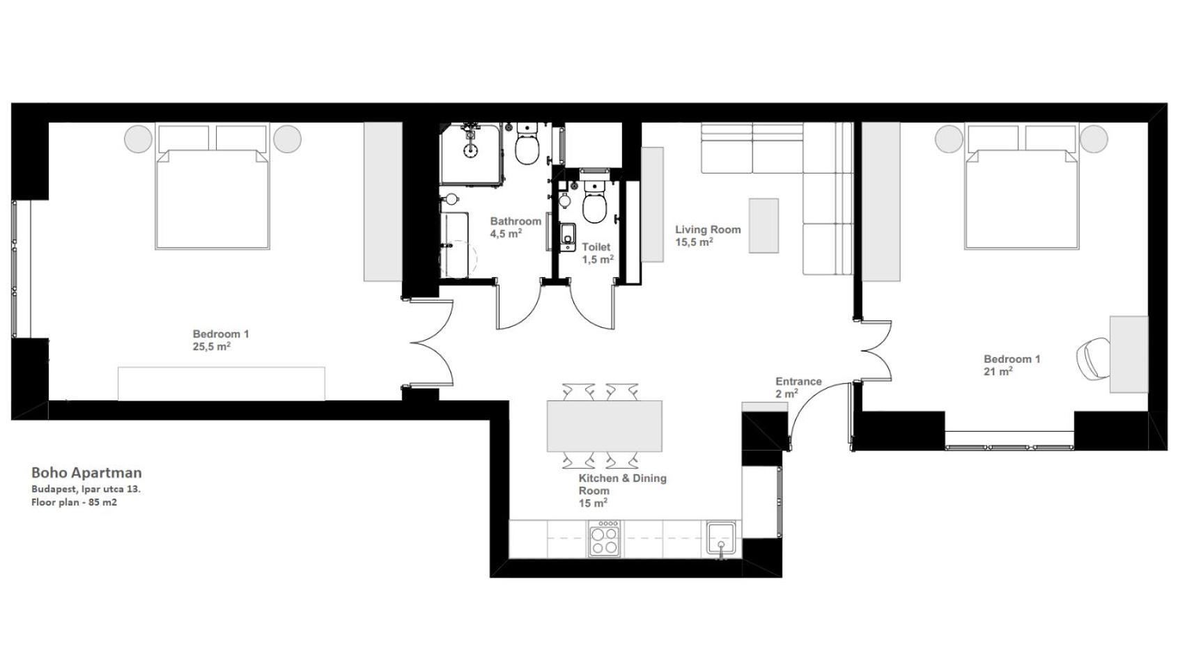 Boho Cosy Pest Apartment Будапеща Екстериор снимка